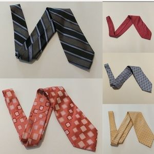 Lot of 5 ties including Michael Kors